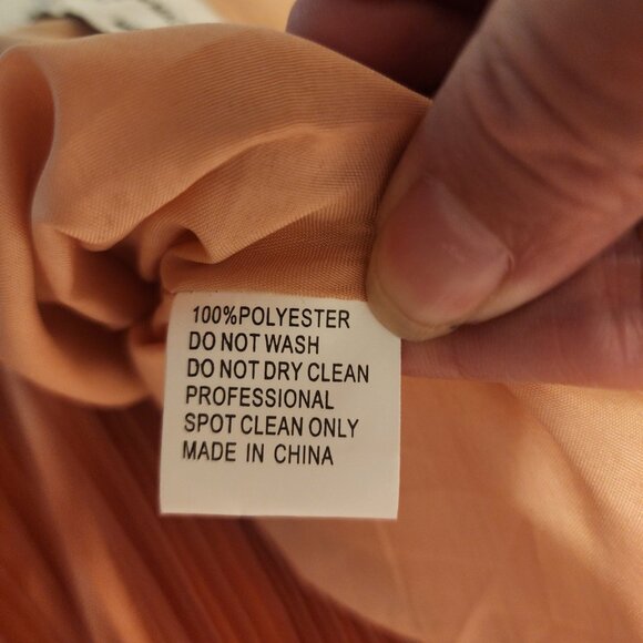 Mac Duggal Pink Plunge Neck Pleated Evening Gown Unattached Straps NWT Size 6 - Picture 12 of 12